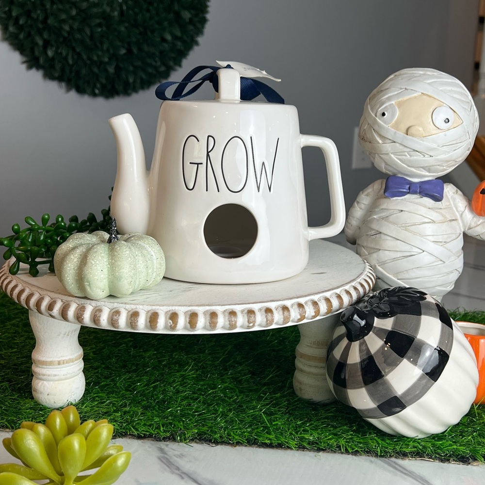 🆕 Rae Dunn birdhouse tea pot grow